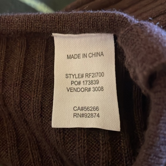 LYR by Splendid Wool Cashmere Blend Romper Ribbed Brown Size Medium - Picture 11 of 12